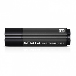 Stick memorie USB AData S102 Pro Advanced, 256 GB, USB 3.2, Carcasa metal, Titanium Gray